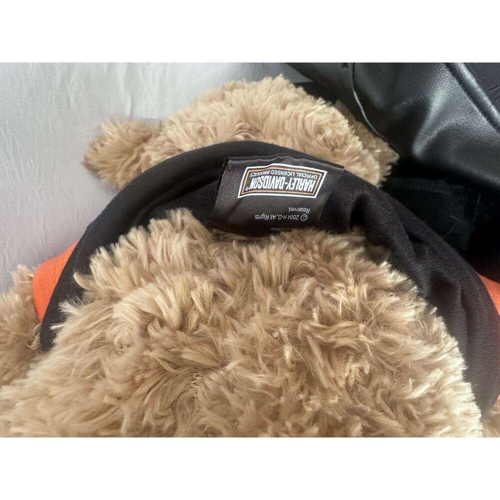 Build A Bear Vintage Big Hugs 18" Plush Brown Teddy Harley Davidson Outfit RARE - Picture 6 of 9